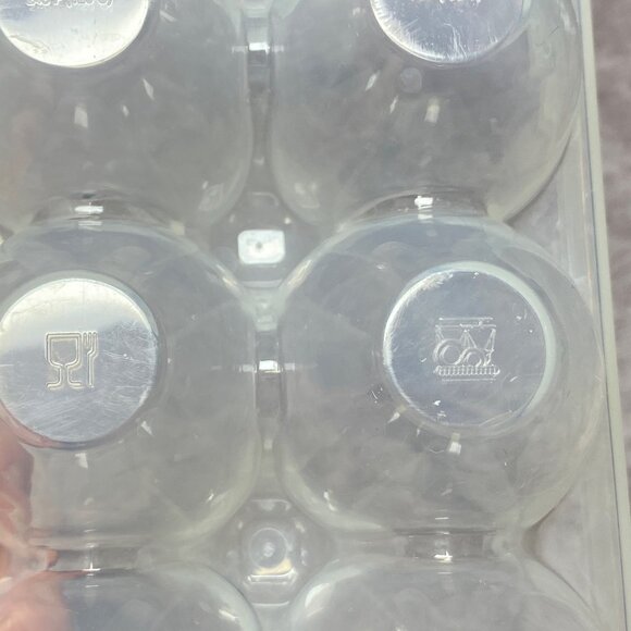 Hefty Clear & Blue Plastic 12-Egg Storage Container With Locking Lid BPA Free - Picture 12 of 16